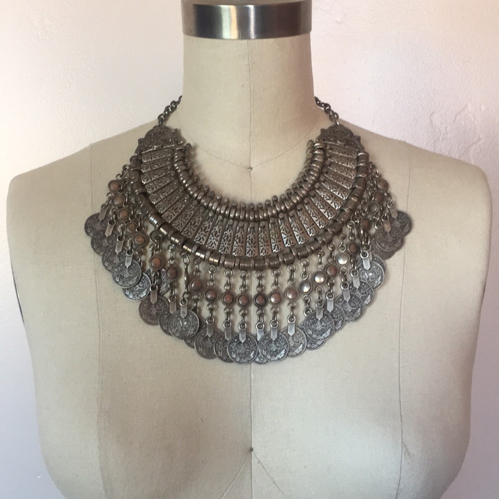 Boho Silver Necklace